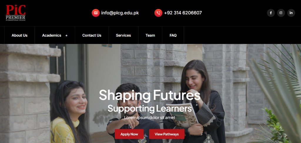 Premier International College website
