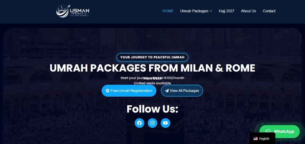 Usman Travels website