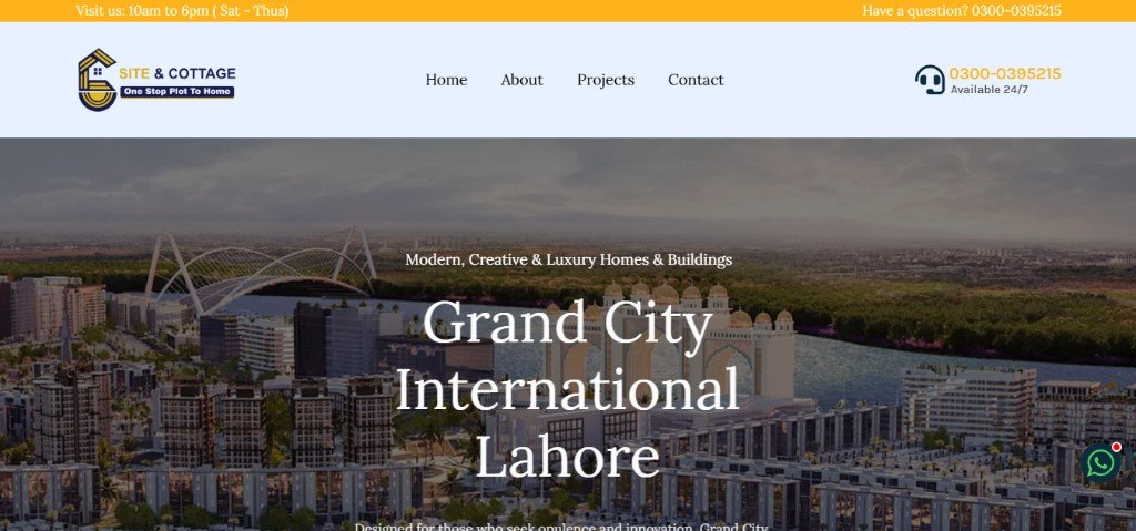 Site and Cottage website